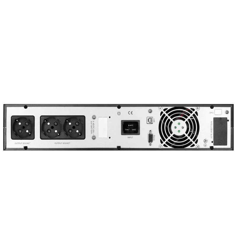 ИБП 2E OD2000RT, 2000VA/1800W, RT2U, LCD, USB, 4xSchuko