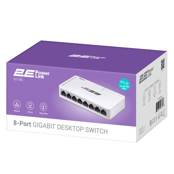 2E Коммутатор 2E PowerLink SG108C 8 × GE